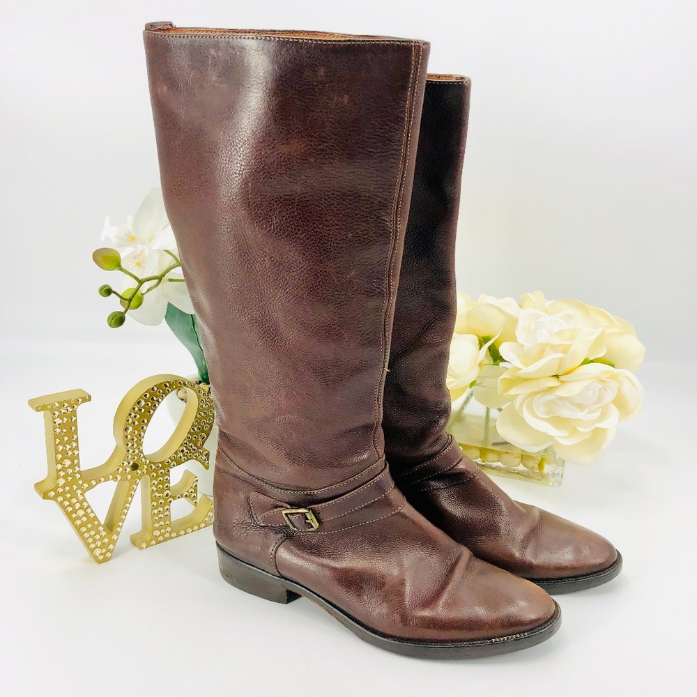 J. Crew Leather Rider Boots - Picture 2 of 7